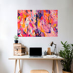 EXPRESSIVE ECHOES Peel and Stick Horizontal Poster