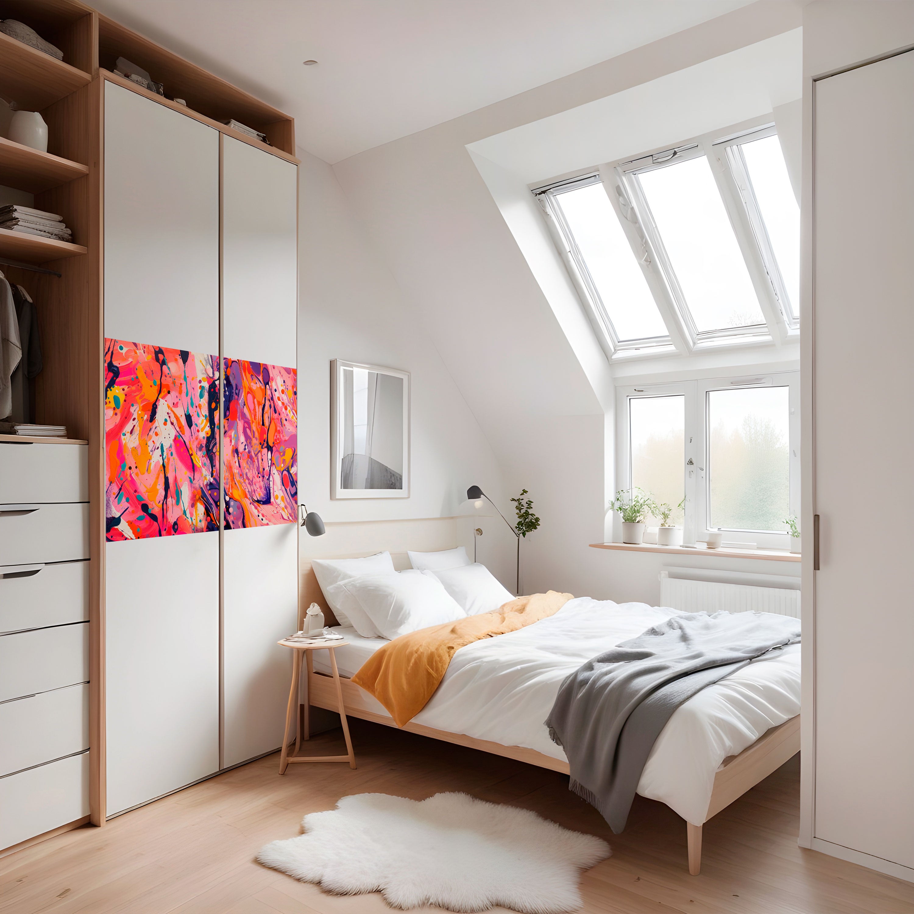 ECOS EXPRESIVOS Póster horizontal autoadhesivo