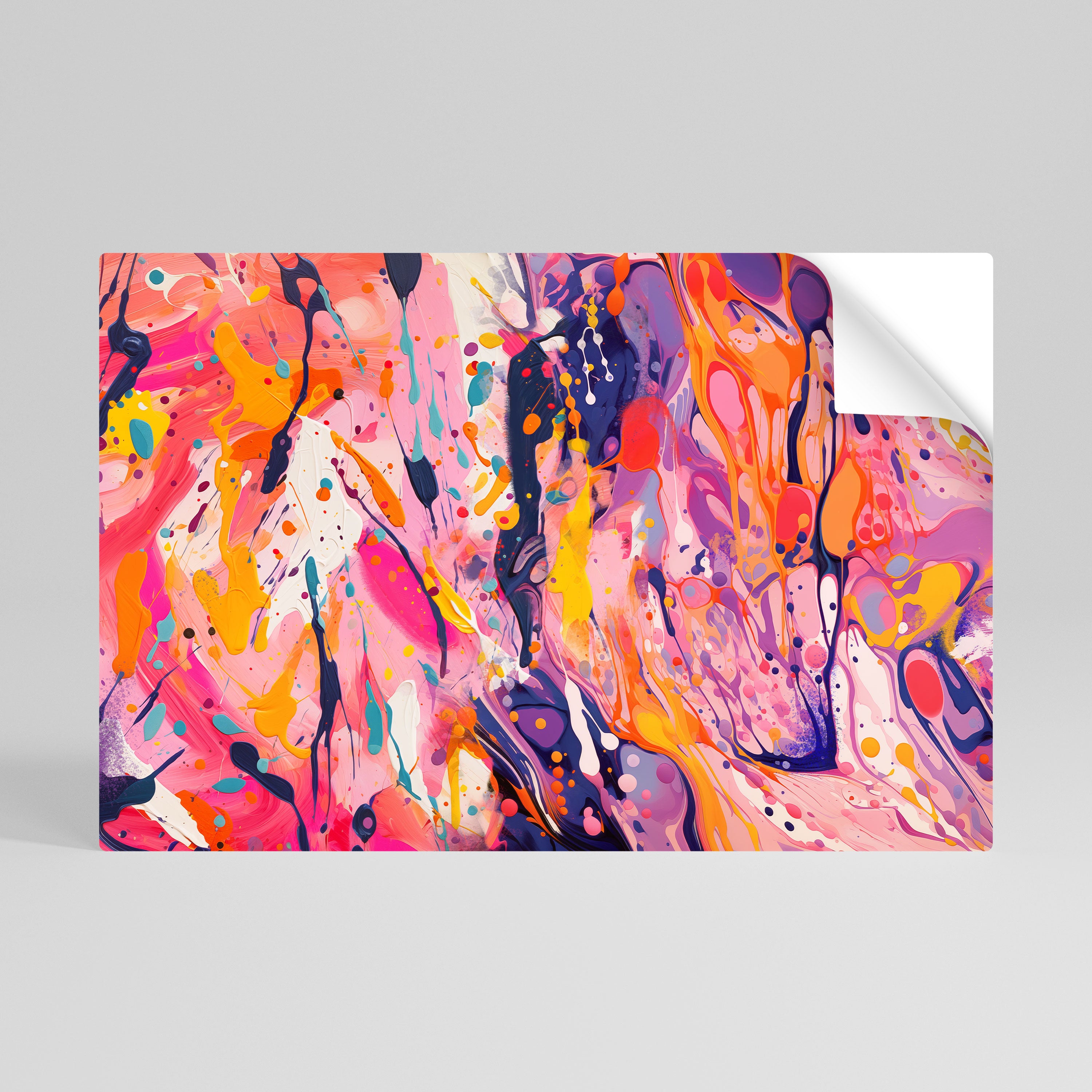 EXPRESSIVE ECHOES Peel and Stick Horizontal Poster