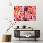 EXPRESSIVE ECHOES Peel and Stick Horizontal Poster