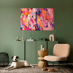 EXPRESSIVE ECHOES Peel and Stick Horizontal Poster