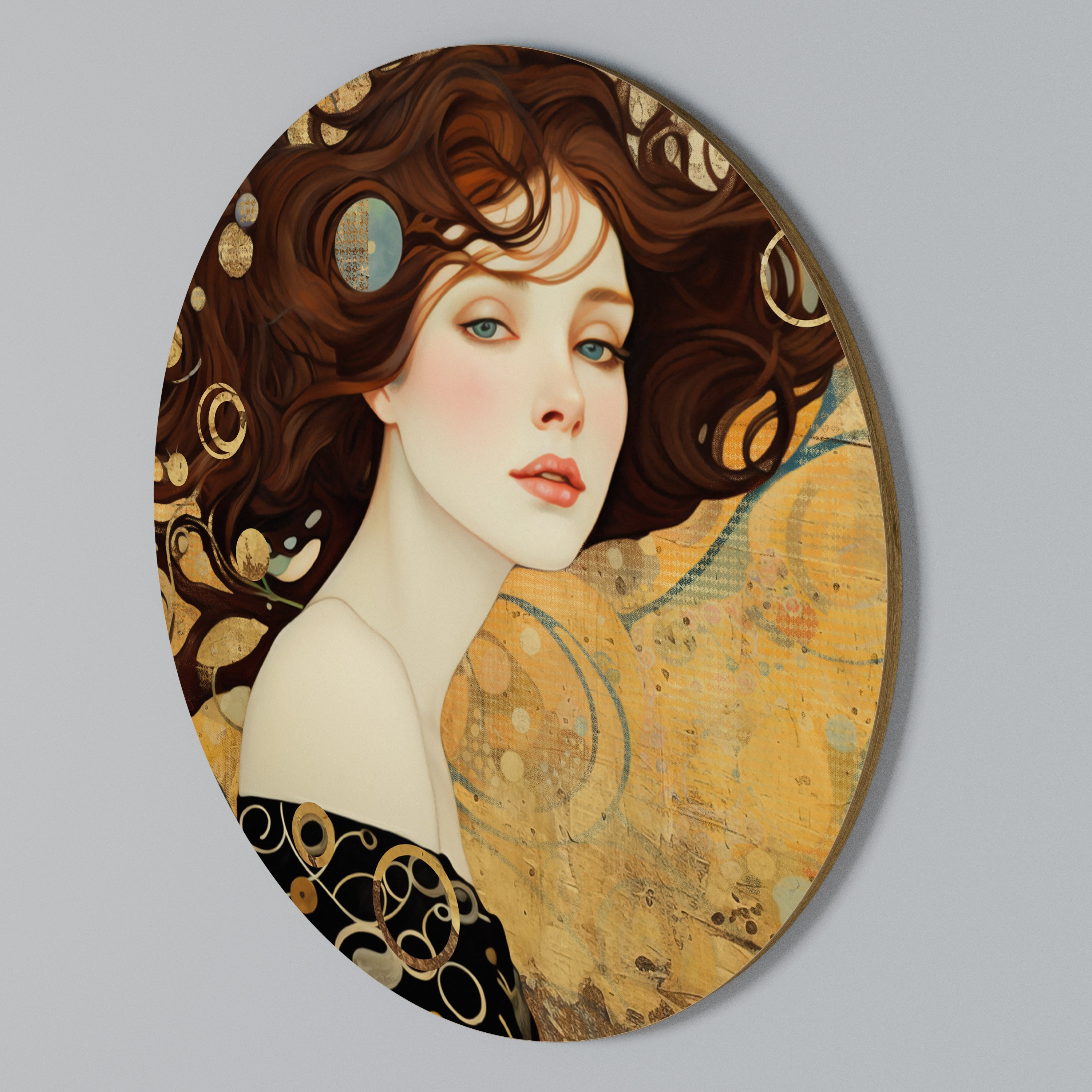 LOST IN THOUGHT Arte de pared redondo