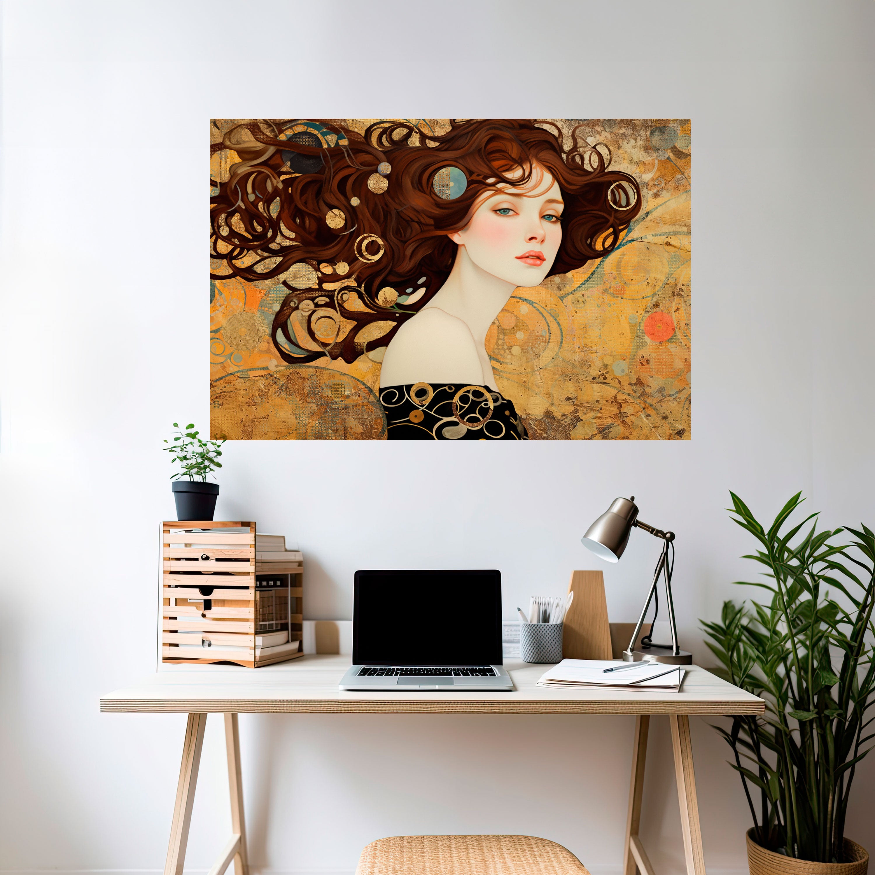 Póster horizontal autoadhesivo PERDIDO EN PENSAMIENTOS