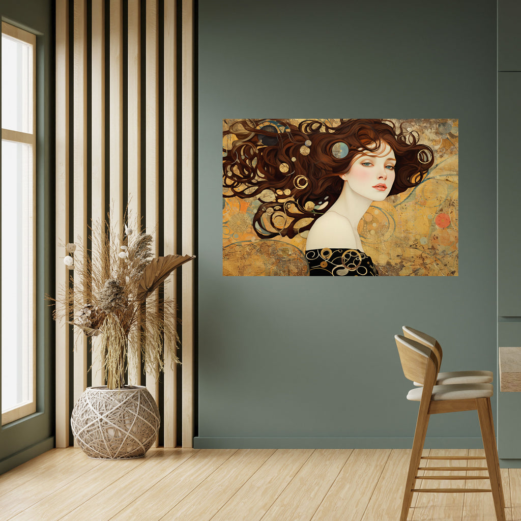 Póster horizontal autoadhesivo PERDIDO EN PENSAMIENTOS