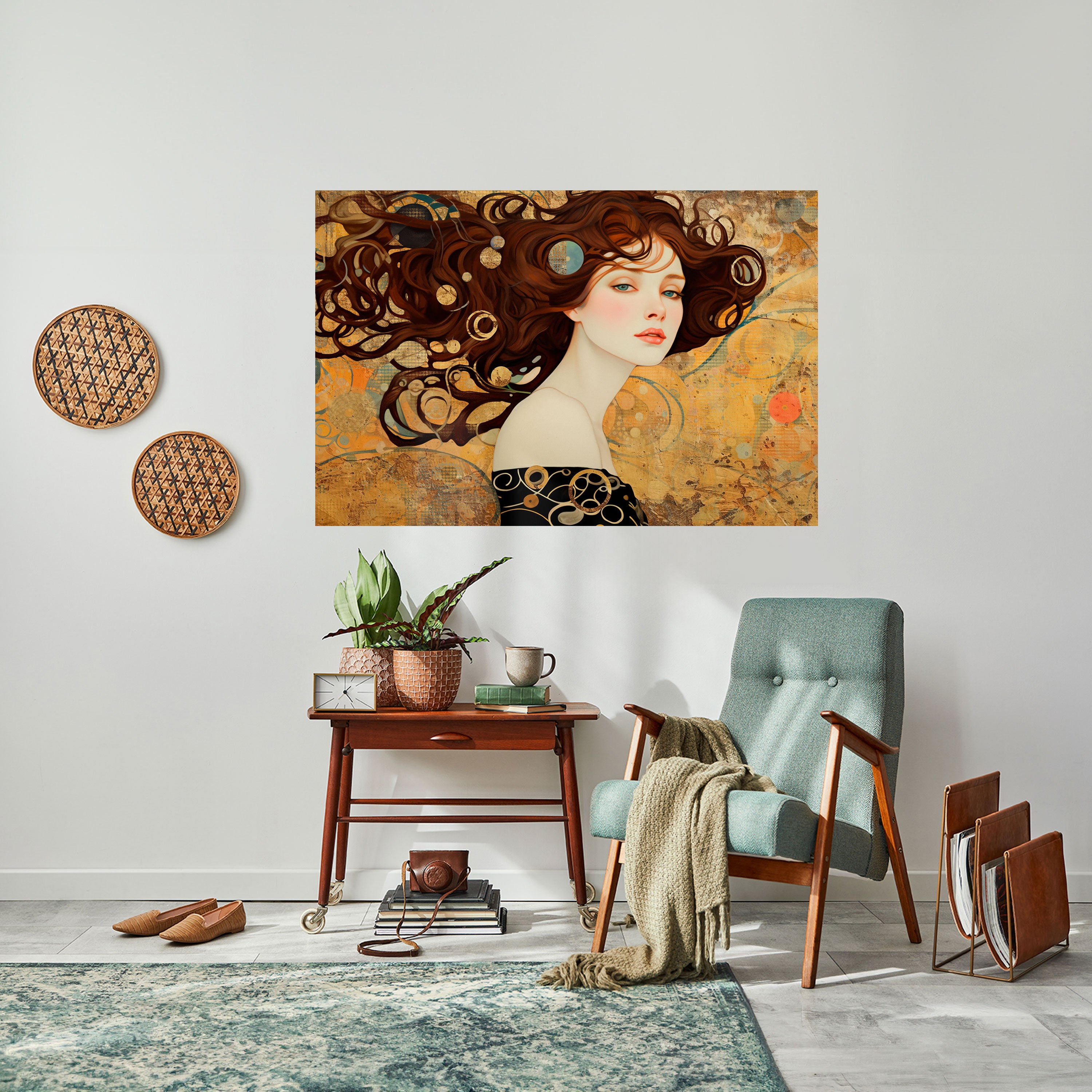 Póster horizontal autoadhesivo PERDIDO EN PENSAMIENTOS