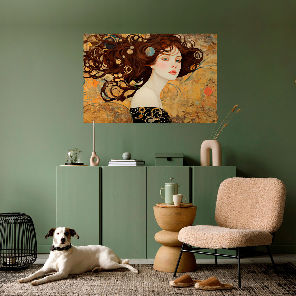 Póster horizontal autoadhesivo PERDIDO EN PENSAMIENTOS