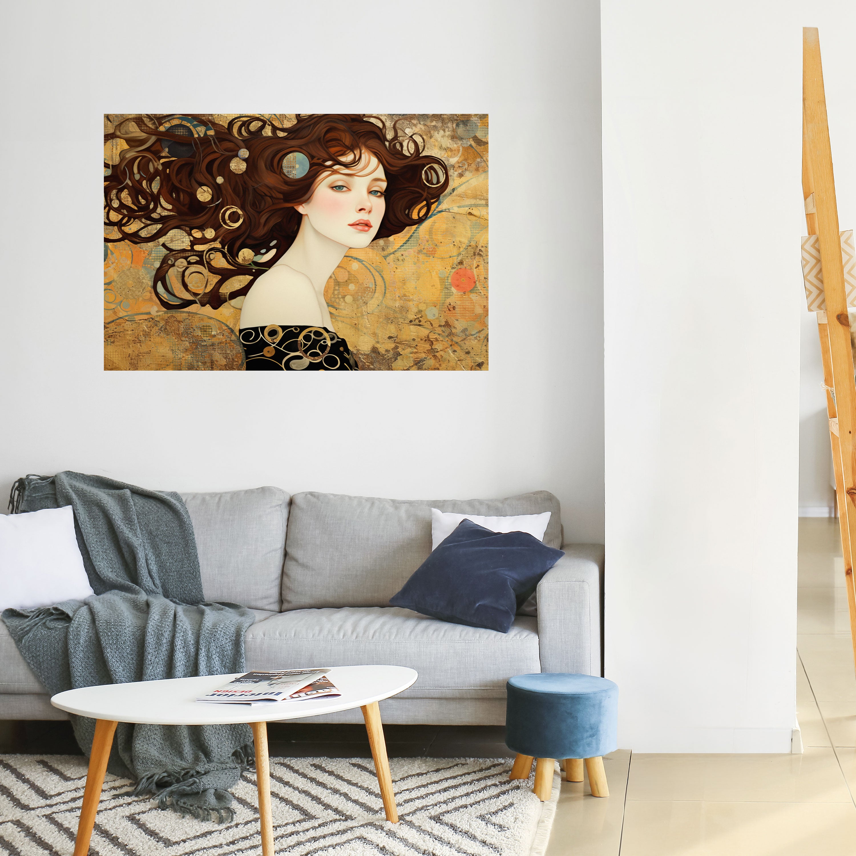 Póster horizontal autoadhesivo PERDIDO EN PENSAMIENTOS