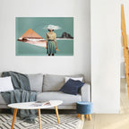 RETRO RESONANCE Peel and Stick Horizontal Poster