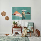 RETRO RESONANCE Peel and Stick Horizontal Poster