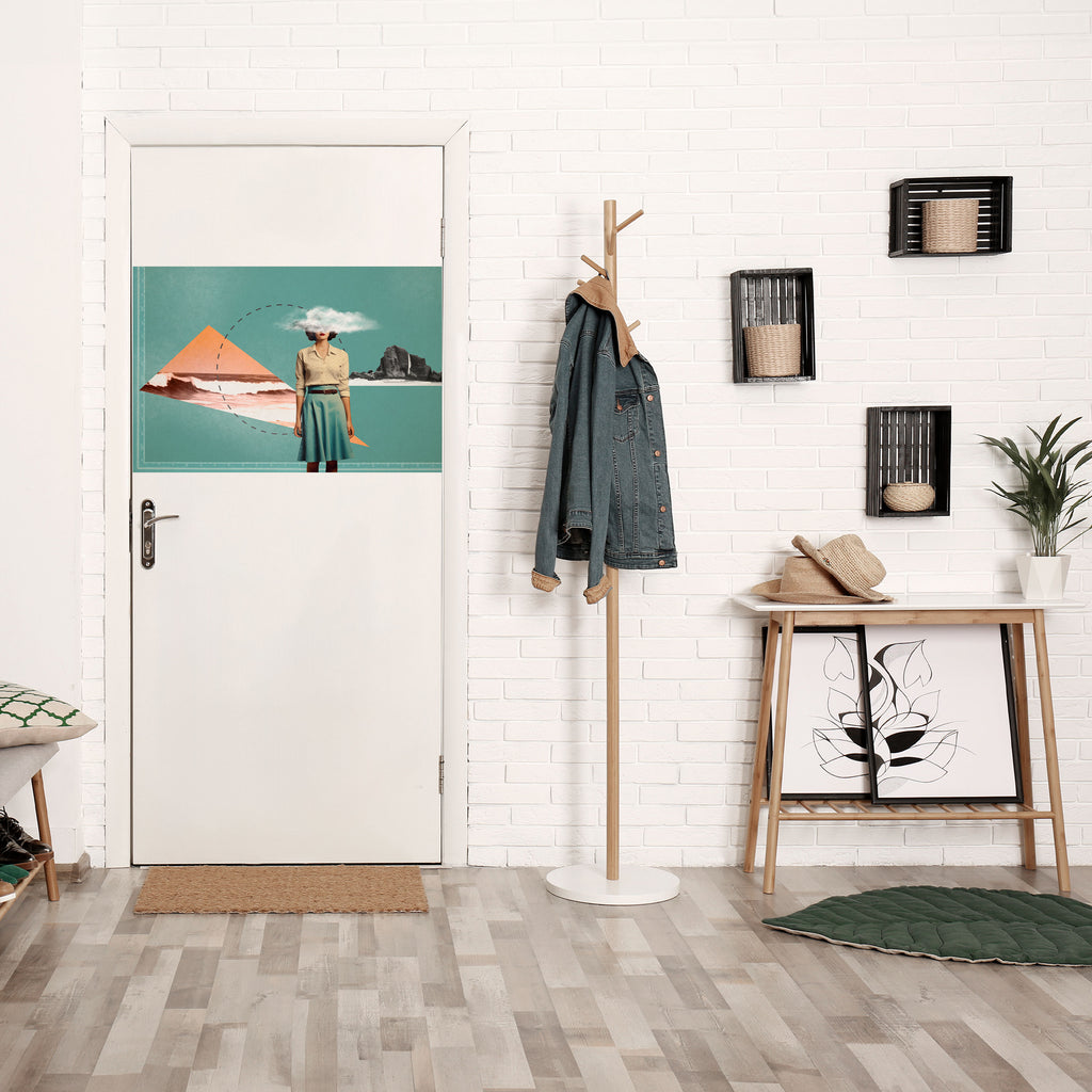 RETRO RESONANCE Póster horizontal autoadhesivo