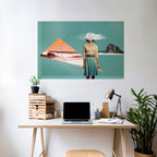 RETRO RESONANCE Peel and Stick Horizontal Poster