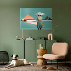 RETRO RESONANCE Peel and Stick Horizontal Poster