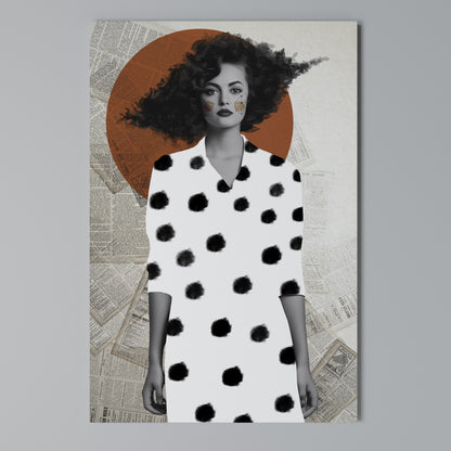 CLASSIC COOL DOTS Cuadro en lienzo vertical