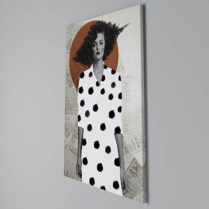 CLASSIC COOL DOTS Cuadro en lienzo vertical