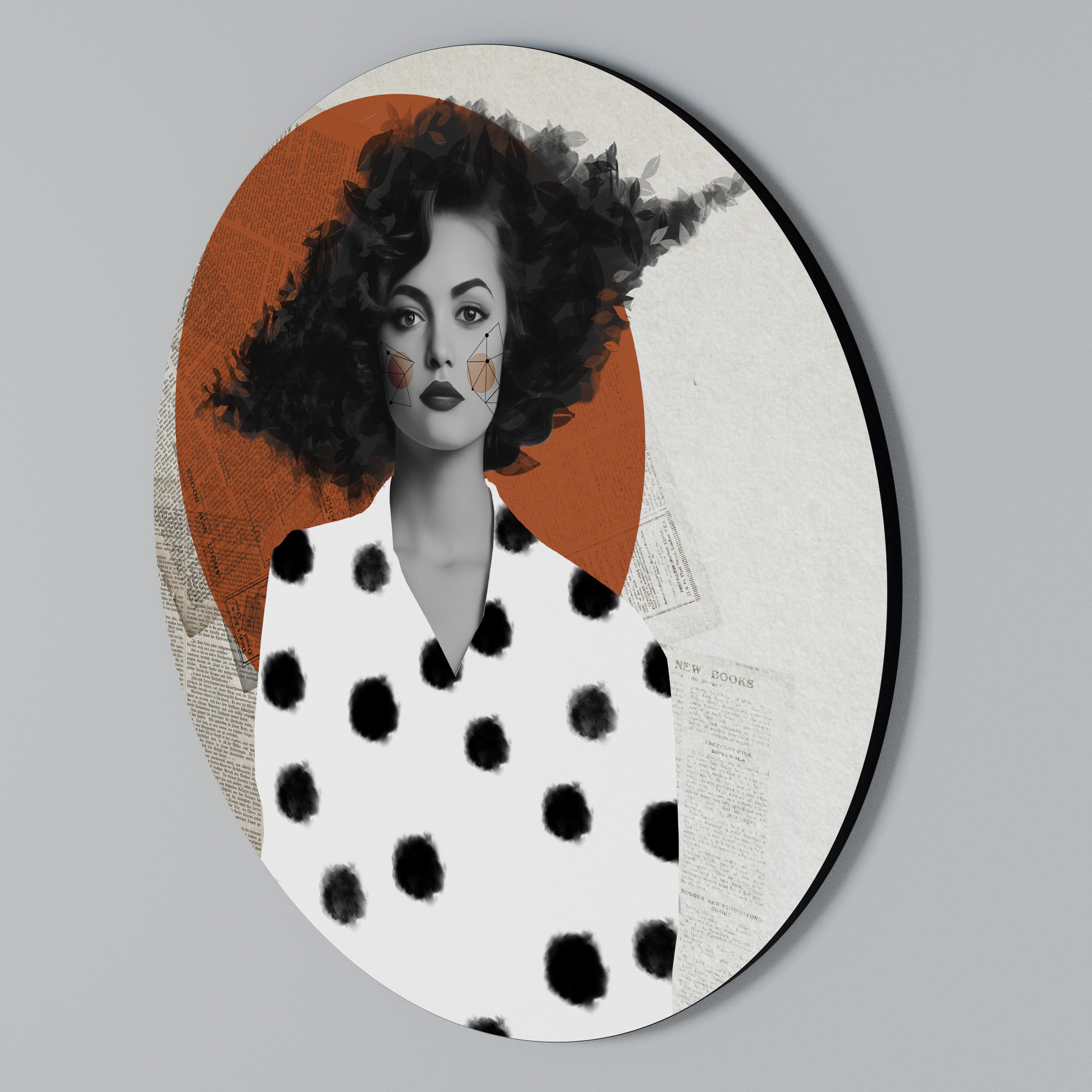 CLASSIC COOL DOTS Round Wall Art