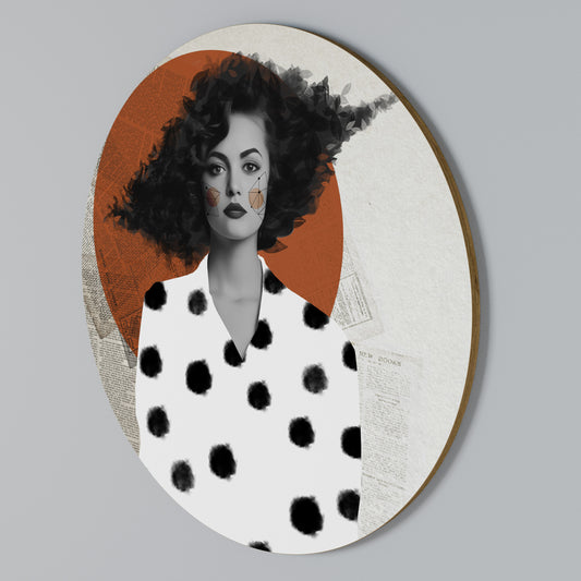 CLASSIC COOL DOTS Arte de pared redondo