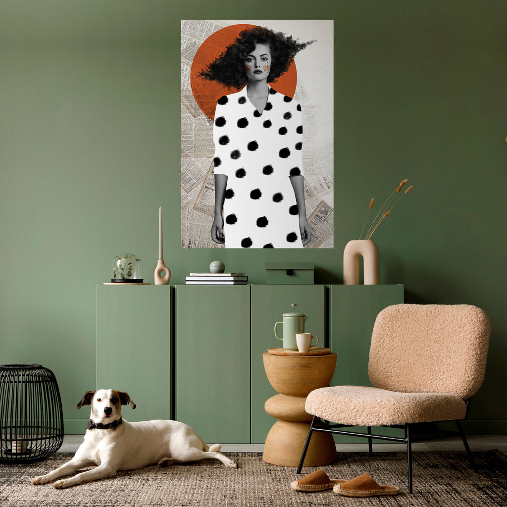 CLASSIC COOL DOTS Peel and Stick Vertical Poster