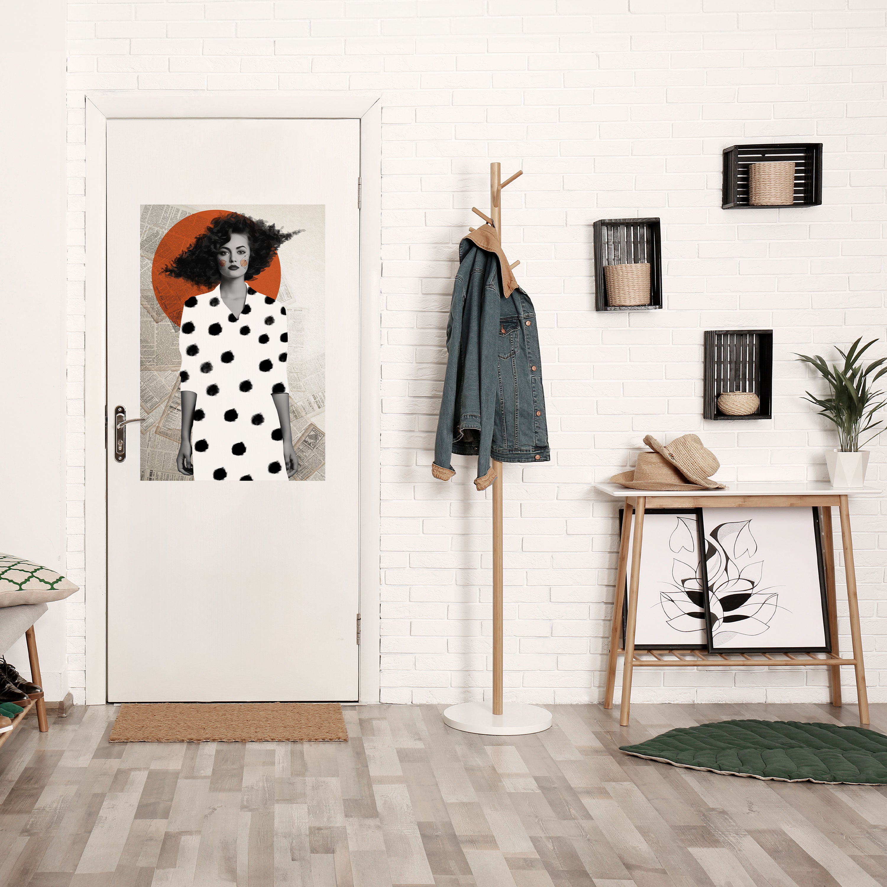 CLASSIC COOL DOTS Peel and Stick Vertical Poster