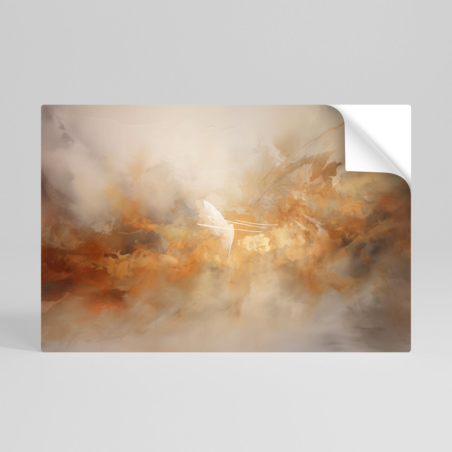 AMBER WHISPERS Peel and Stick Horizontal Poster