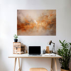 AMBER WHISPERS Póster Horizontal Adhesivo