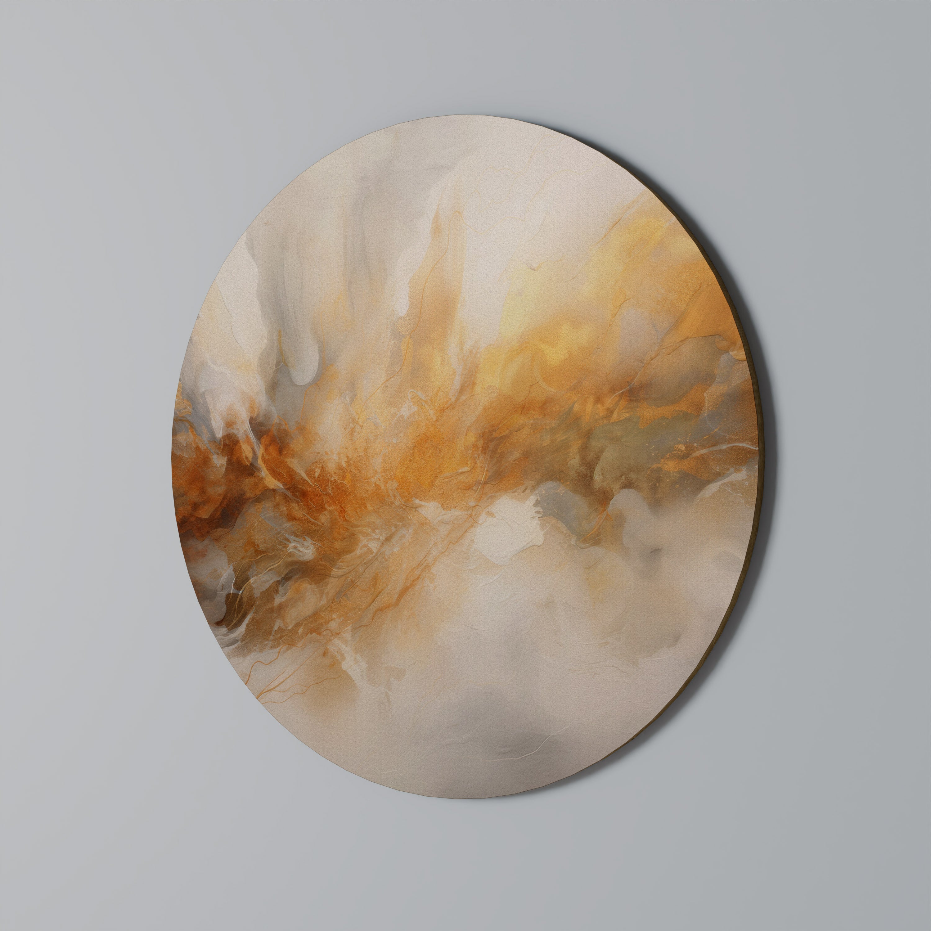 MOLTEN MELODIES Round Wall Art