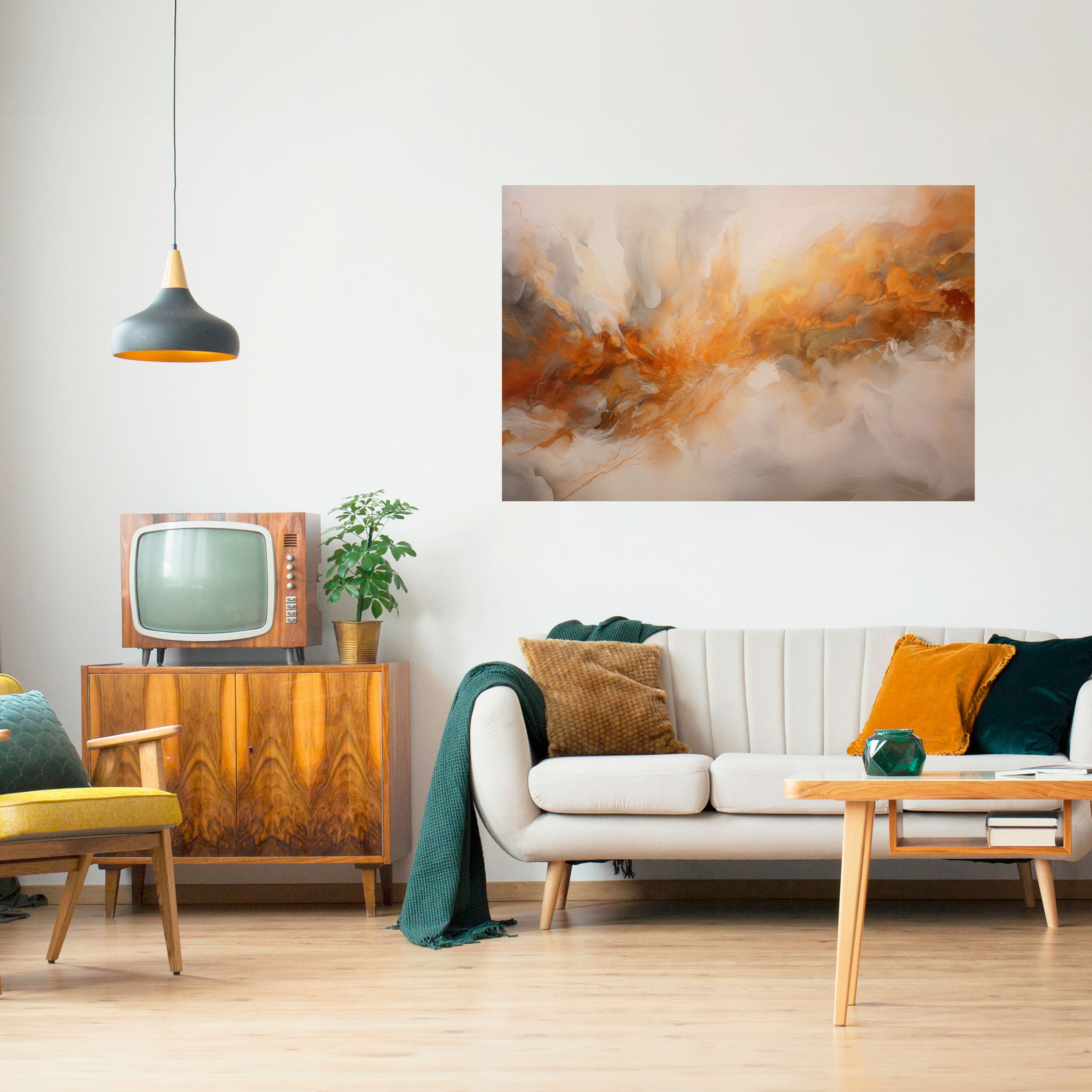 Póster horizontal autoadhesivo MOLTEN MELODIES