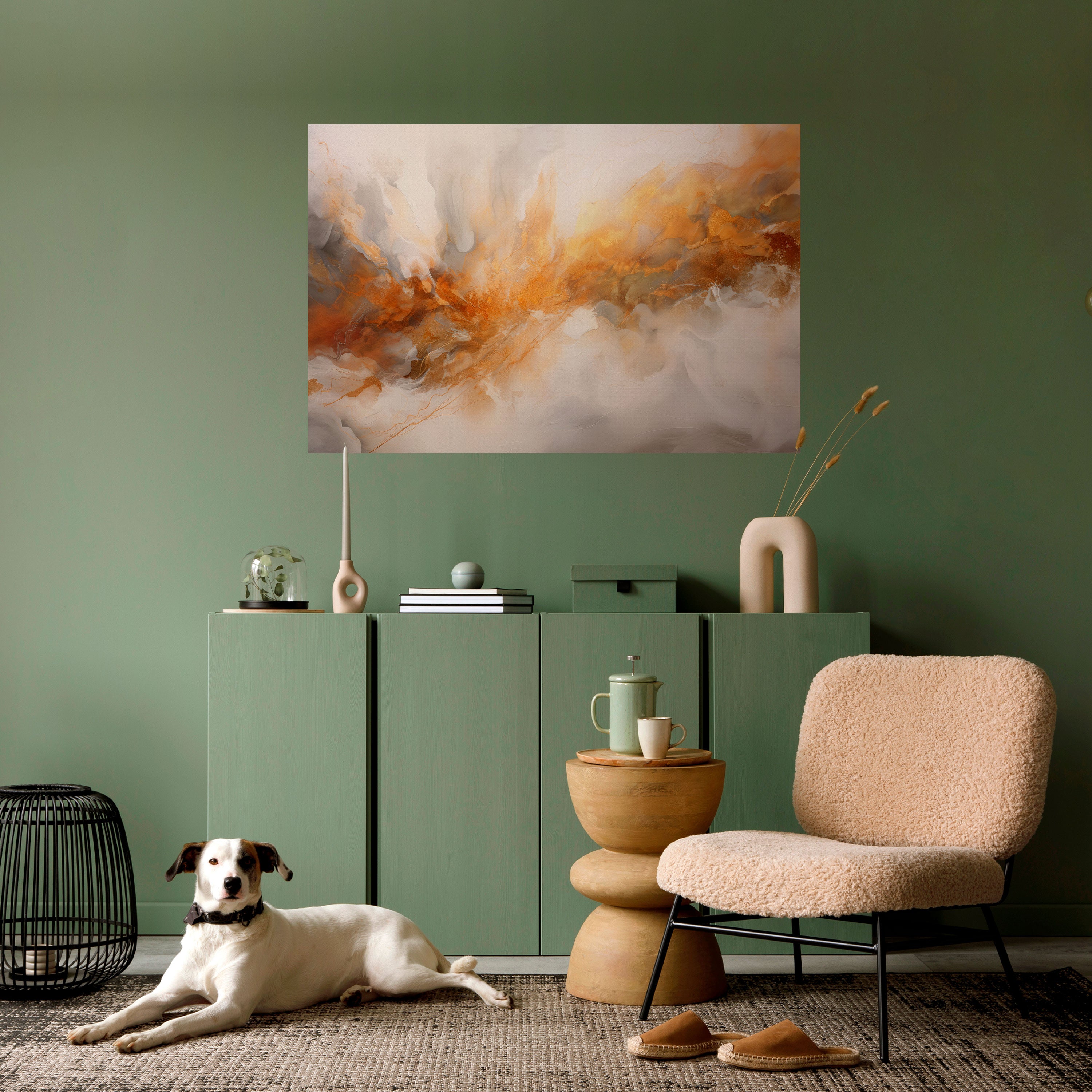 Póster horizontal autoadhesivo MOLTEN MELODIES