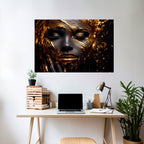 GOLDEN GODDESS Peel and Stick Horizontal Poster