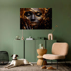 GOLDEN GODDESS Peel and Stick Horizontal Poster