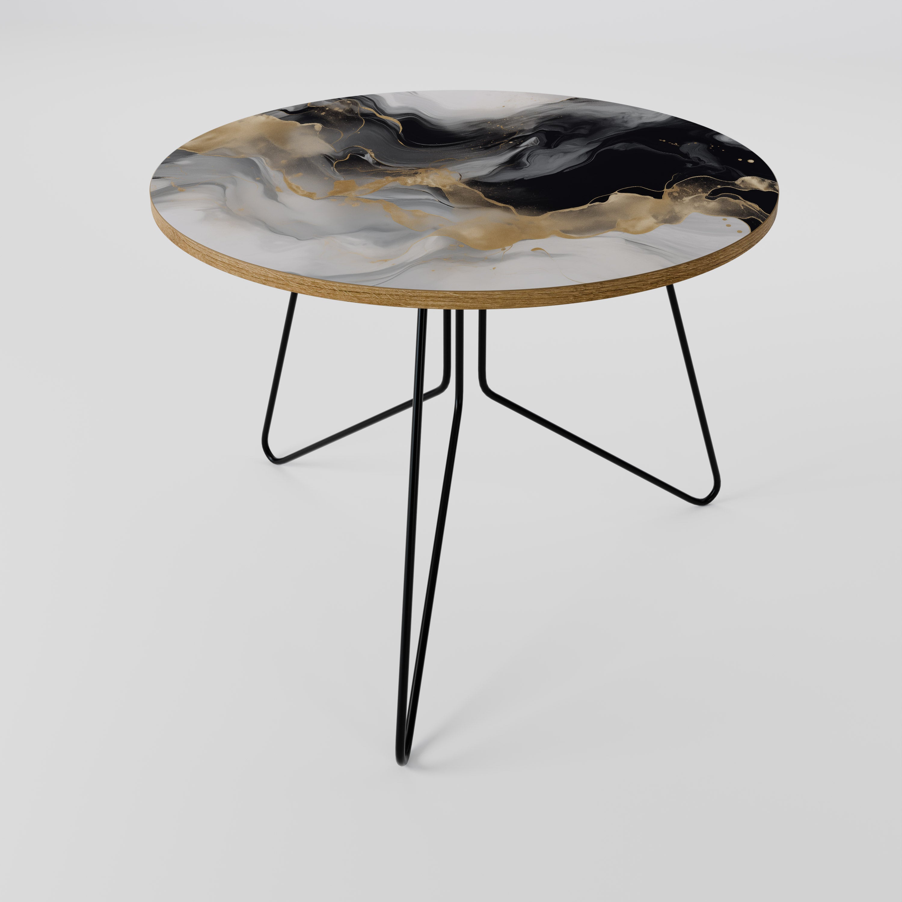 Mesa de centro CONFLUENCE BLANCO Y NEGRO 69