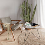 BLACK AND WHITE CONFLUENCE Mesa de Centro Ø69