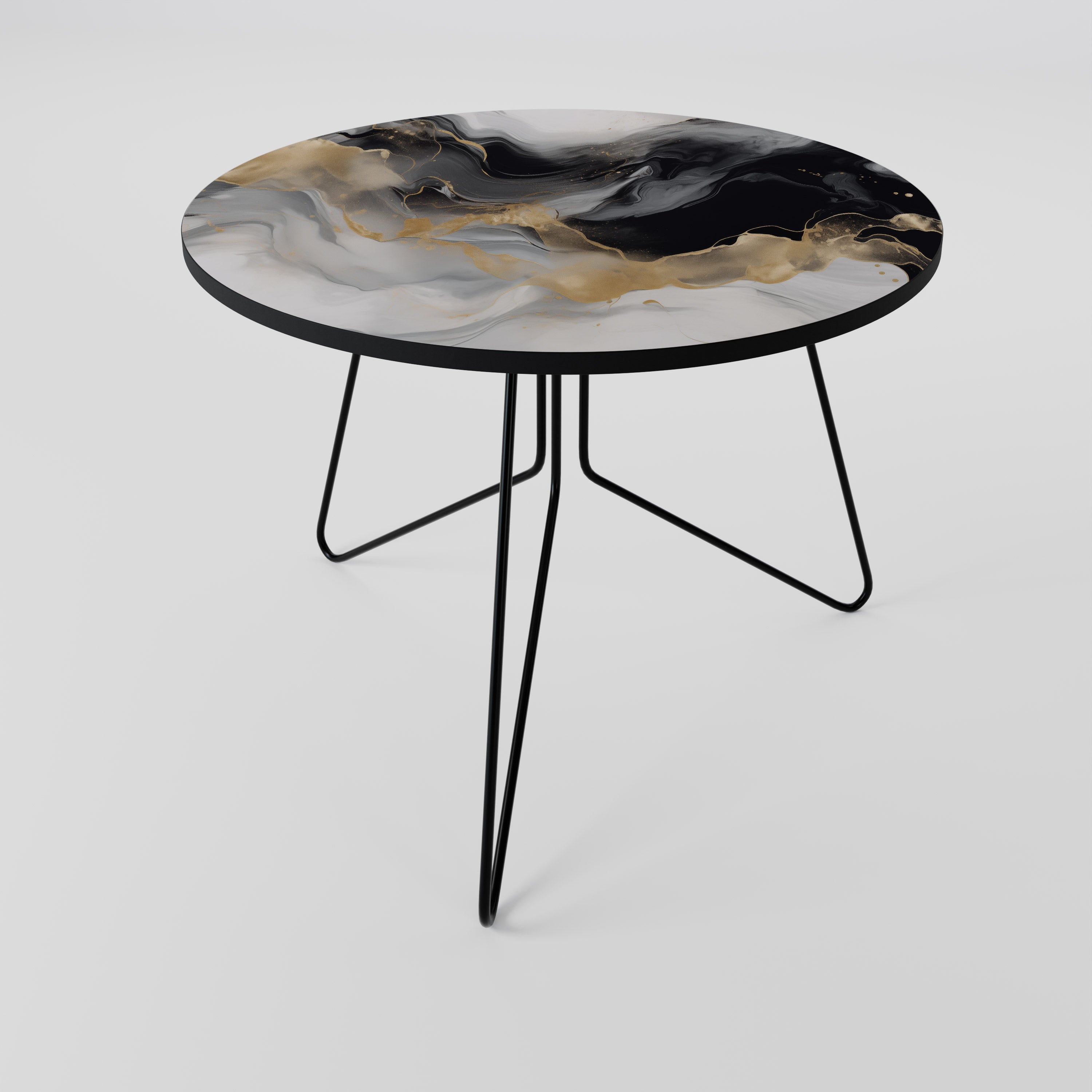 Mesa de centro CONFLUENCE BLANCO Y NEGRO 69