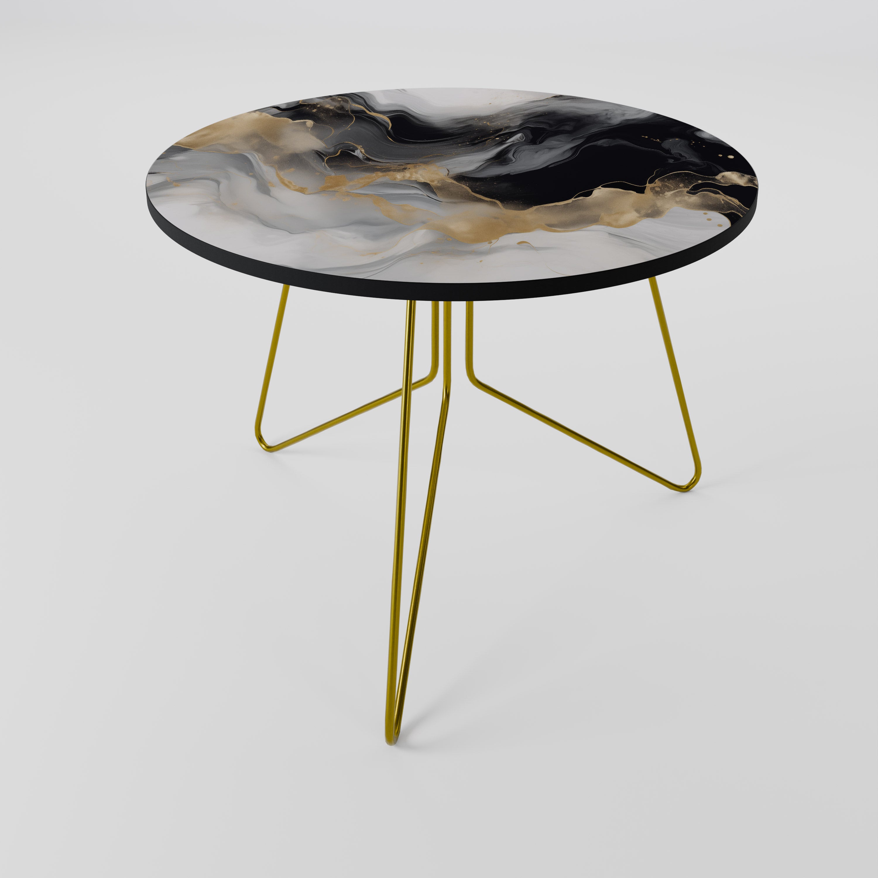 Mesa de centro CONFLUENCE BLANCO Y NEGRO 69