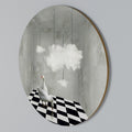 CHESS CLOUD SWAN Round Wall Art