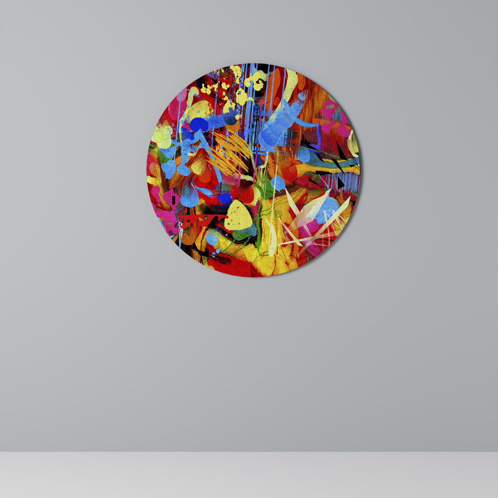 Arte de pared redondo ABSTRACT RHAPSODY