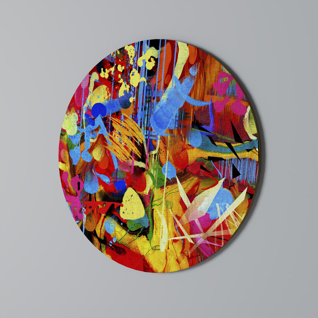 Arte de pared redondo ABSTRACT RHAPSODY