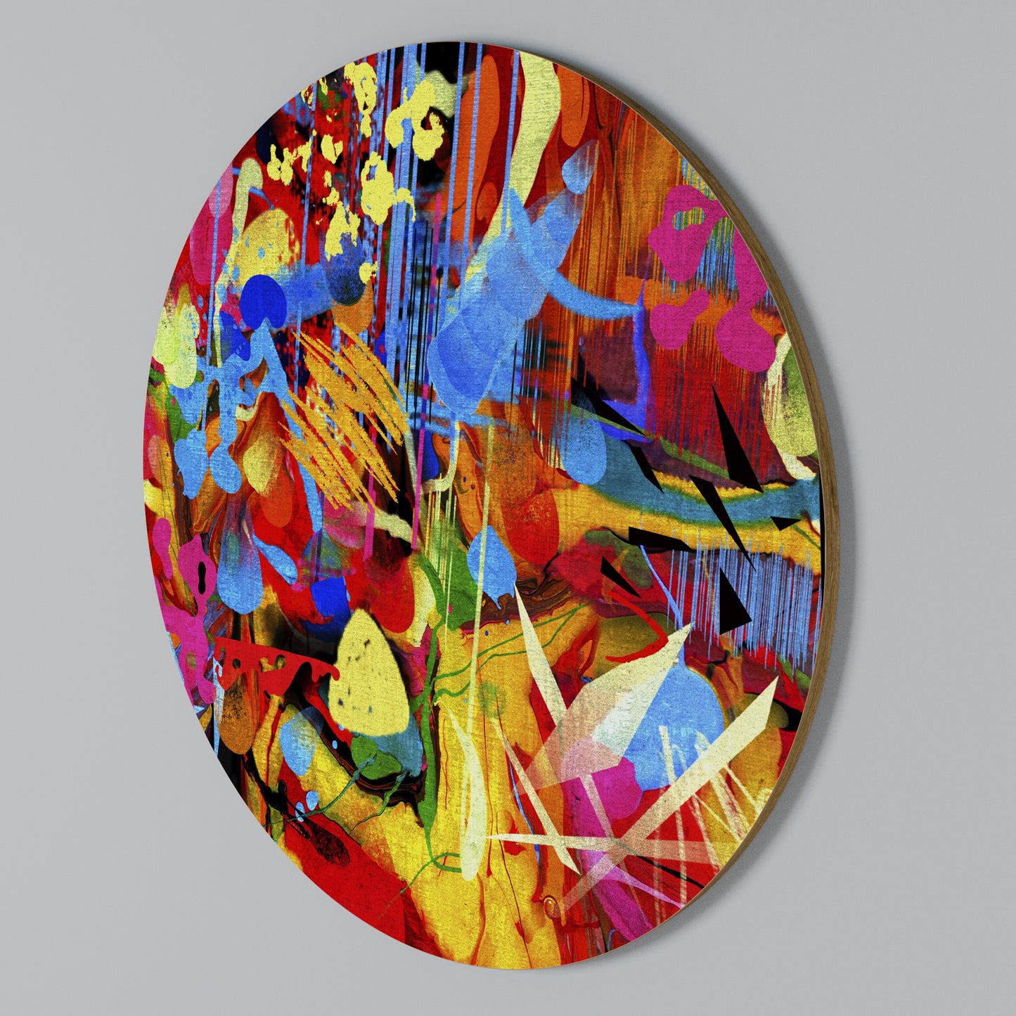 ABSTRACT RHAPSODY Arte de pared redondo
