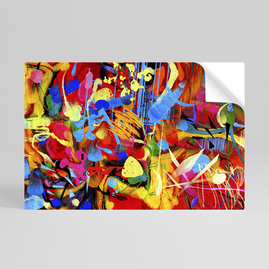 ABSTRACT RHAPSODY Póster adhesivo horizontal