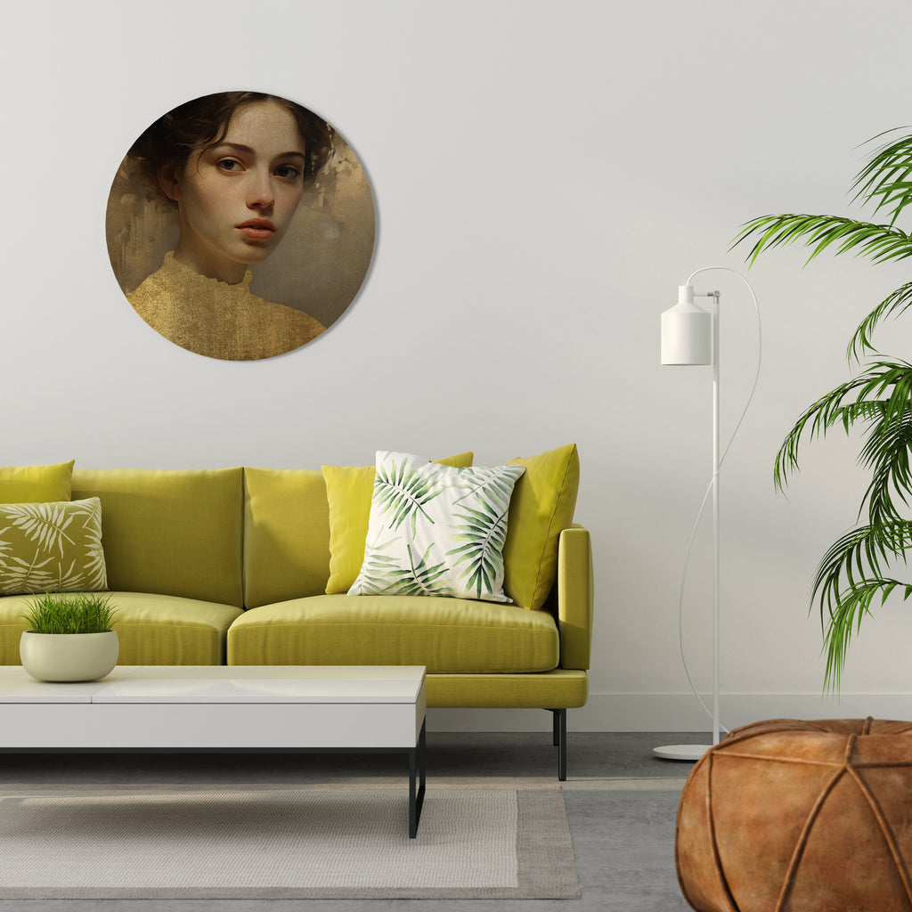 ETHEREAL ECOUNTER Round Wall Art