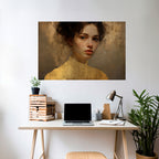 ETHEREAL ECOUNTER Peel and Stick Horizontal Poster