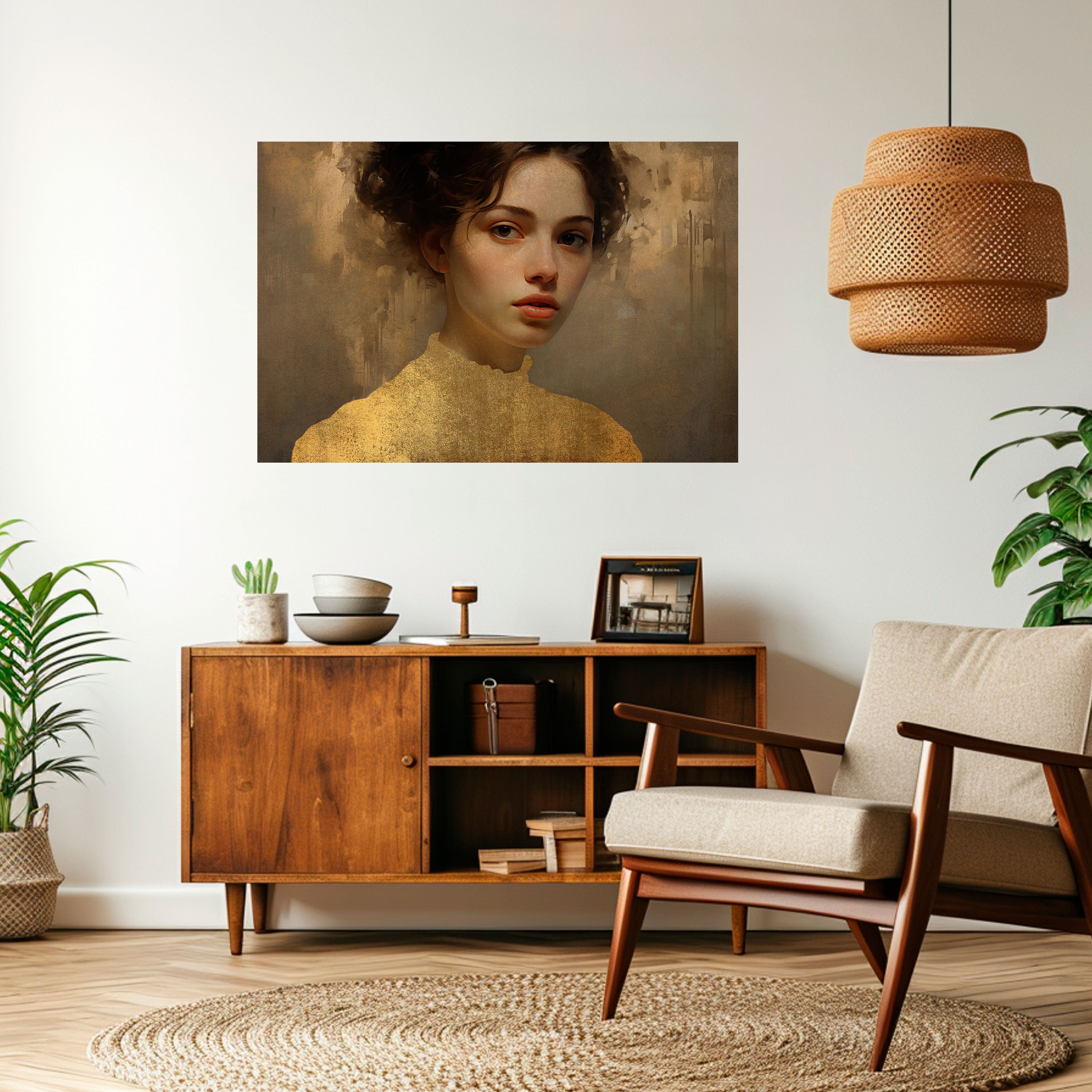 ENCUENTRO ETERNO Póster horizontal autoadhesivo