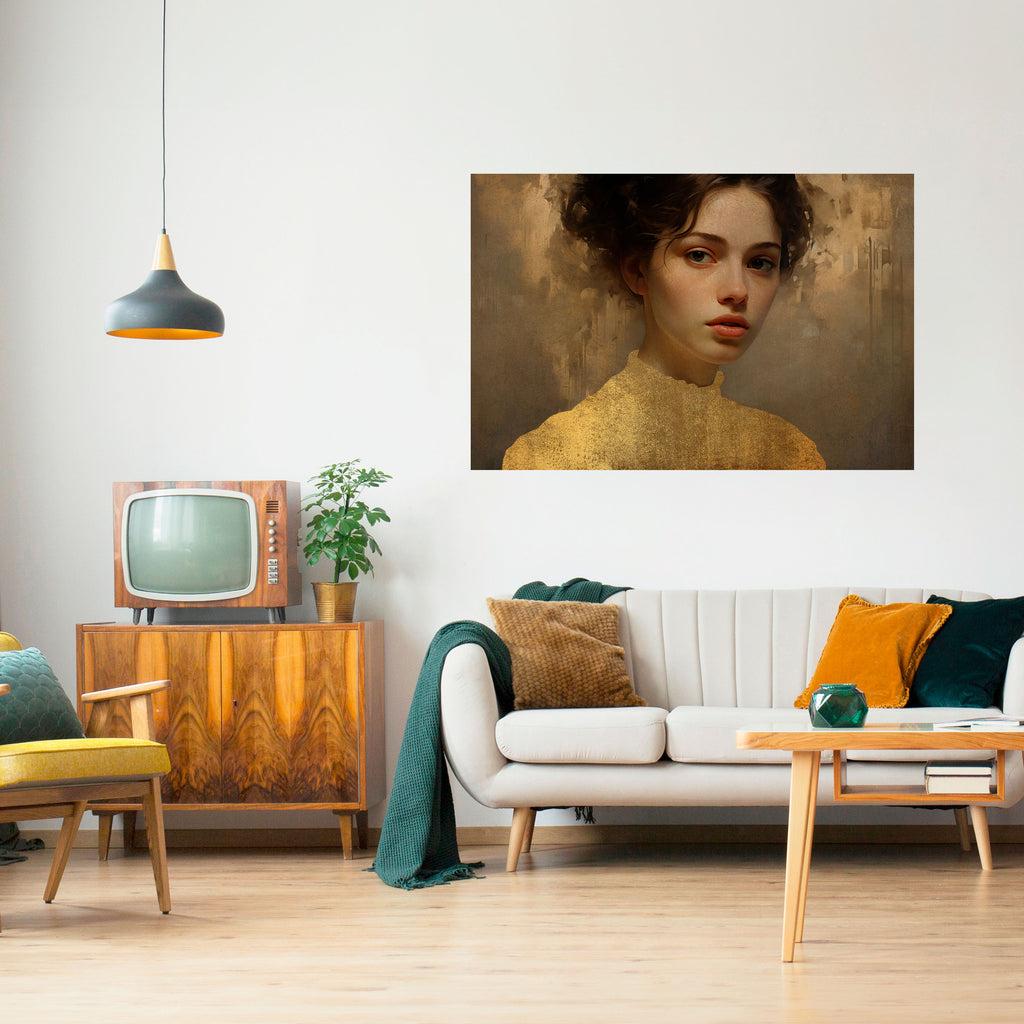 ENCUENTRO ETERNO Póster horizontal autoadhesivo