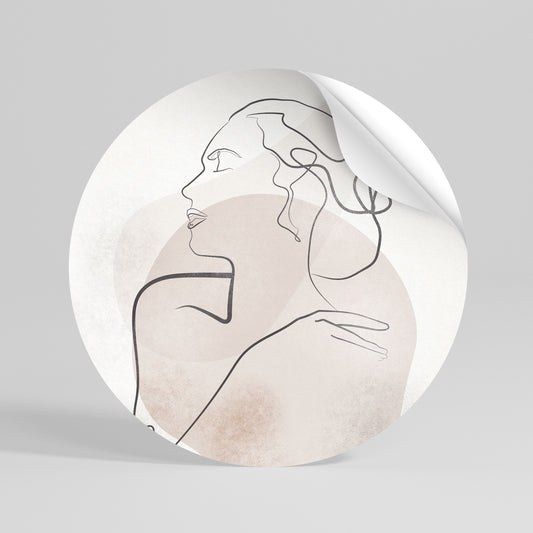 GRACEFUL LINES Vinilo adhesivo redondo