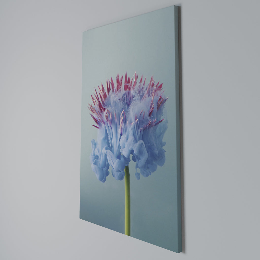 MISTY BLUE EXPLOSION Cuadro en lienzo vertical