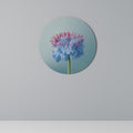 MISTY BLUE EXPLOSION Round Wall Art