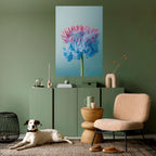 MISTY BLUE EXPLOSION Peel and Stick Vertical Poster