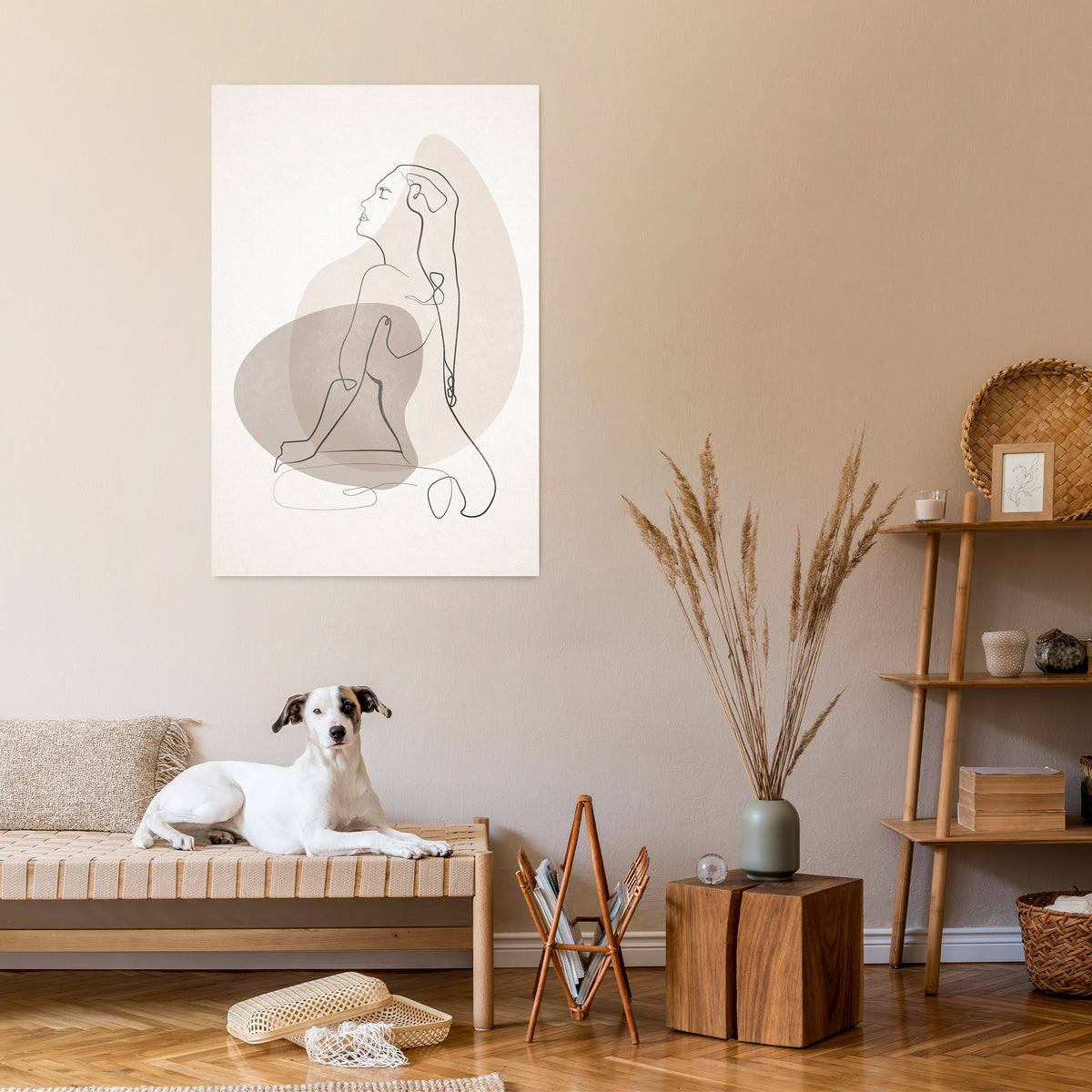 CONTOURS OF BEAUTY Vertical Canvas Print