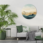 MOUNTAIN MELODY Round Wall Art