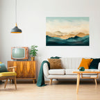 MOUNTAIN MELODY Peel and Stick Horizontal Poster