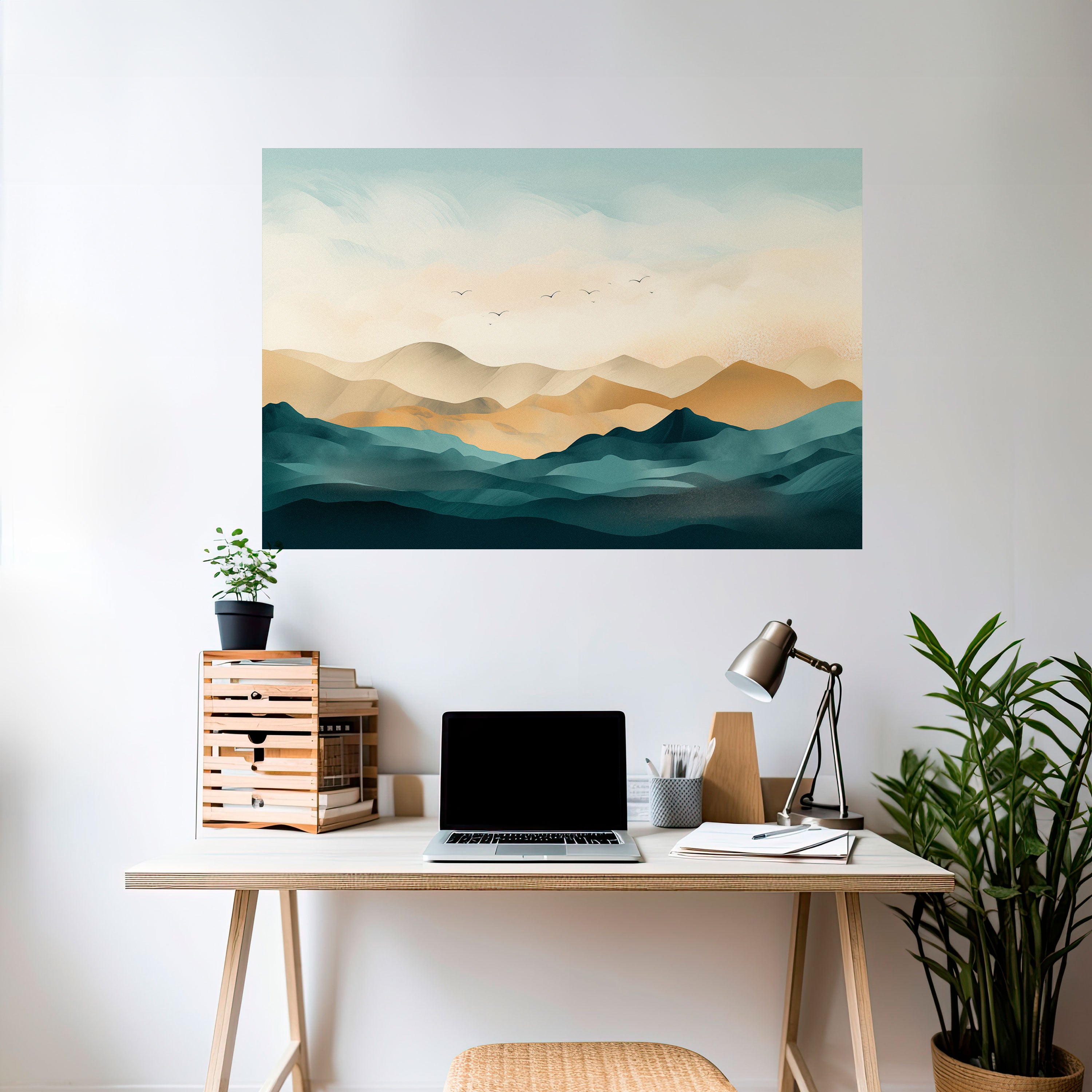 Póster horizontal autoadhesivo MOUNTAIN MELODY